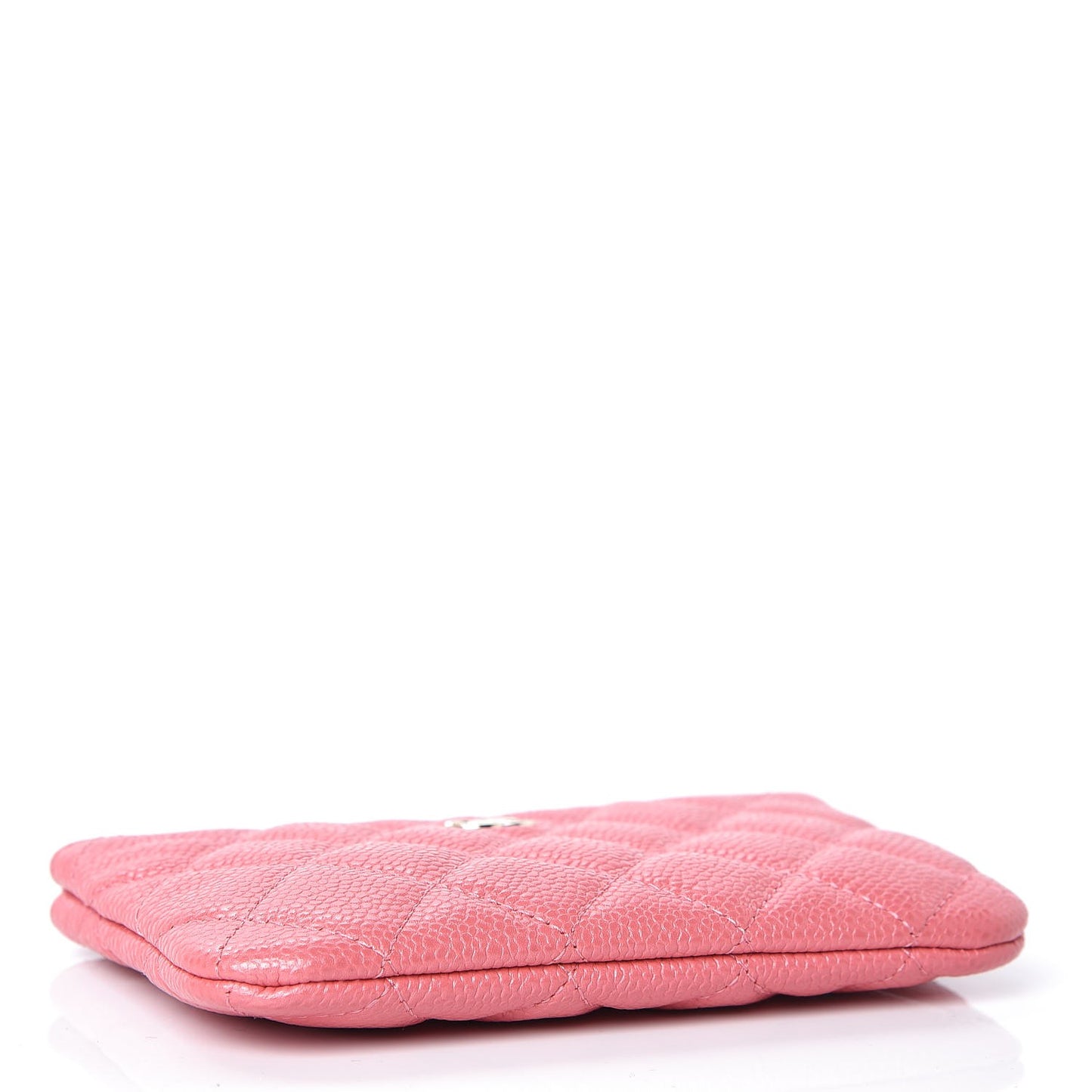 Caviar Quilted Small Cosmetic Case Pink