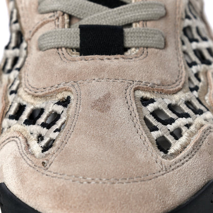 Chanel Suede Calfskin Embroidered CC Sneakers 37.5 Beige Black 10 of 14