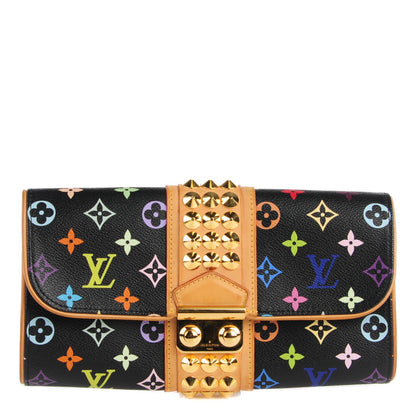 Louis Vuitton Monogram Multicolor Courtney Clutch Black 1 of 7