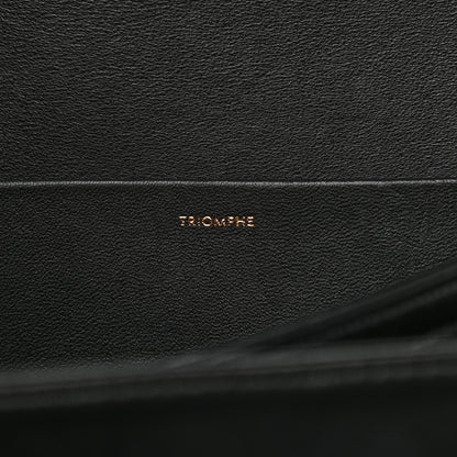 Celine Shiny Calfskin Medium Triomphe Black 7 of 12