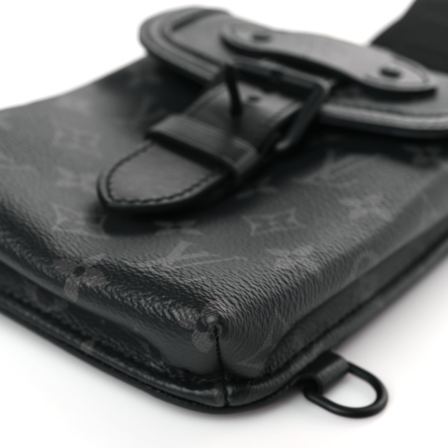 Louis Vuitton Monogram Eclipse Saumur Slingbag Black 8 of 8
