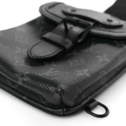 Louis Vuitton Monogram Eclipse Saumur Slingbag Black 8 of 8