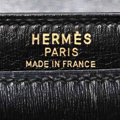 Hermes Box Tassel Shoulder Bag Black 6 of 10