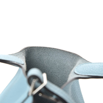 Hermes Taurillon Clemence Picotin Lock 18 PM Bleu Atoll 16 of 16