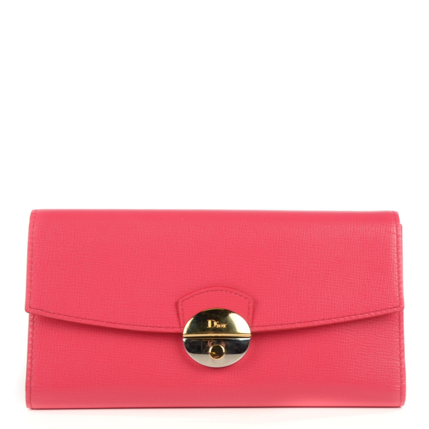 Christian Dior Grained Calfskin Colorblock Eclipse Wallet 1 of 7