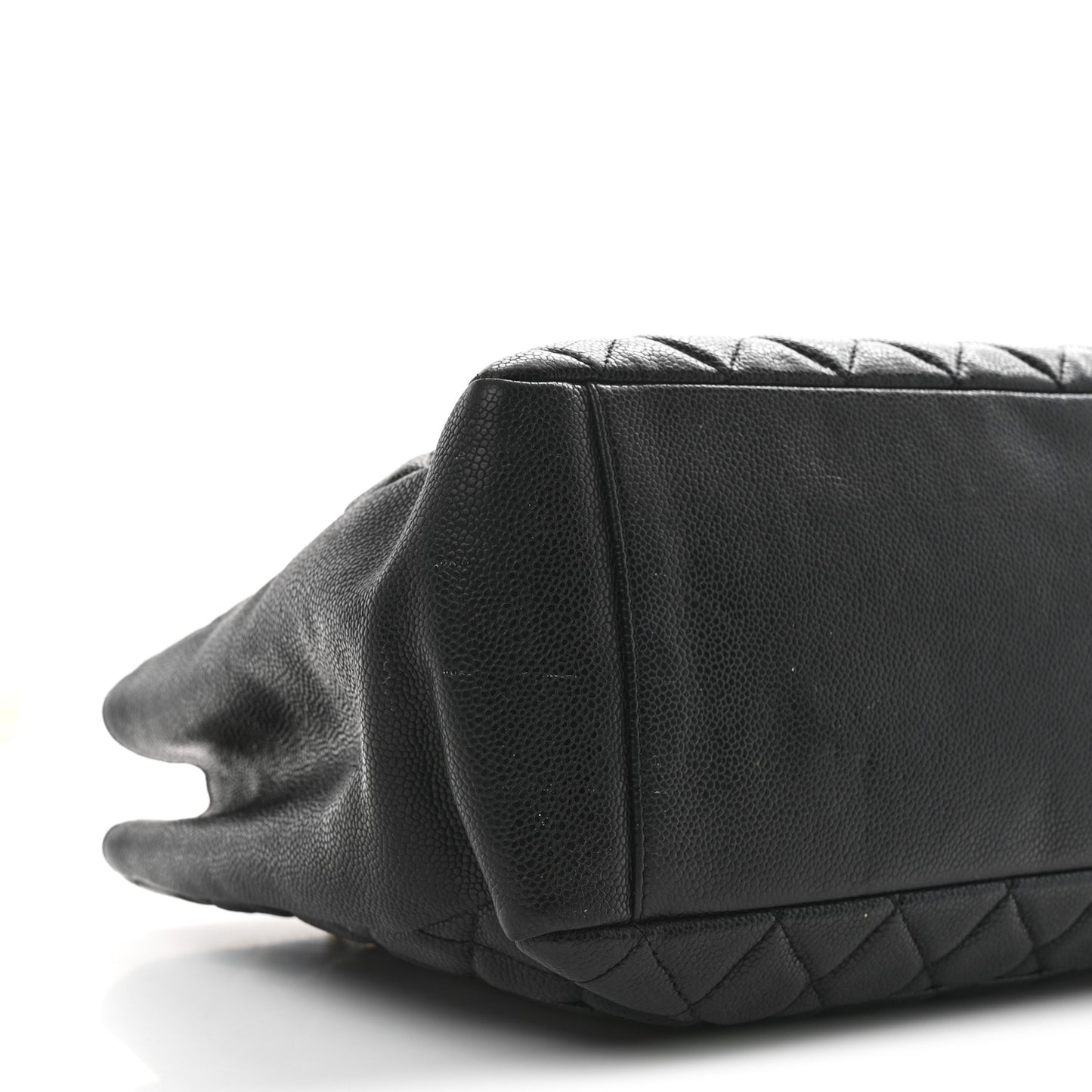 Caviar Quilted Grand Shopping Tote GST Black