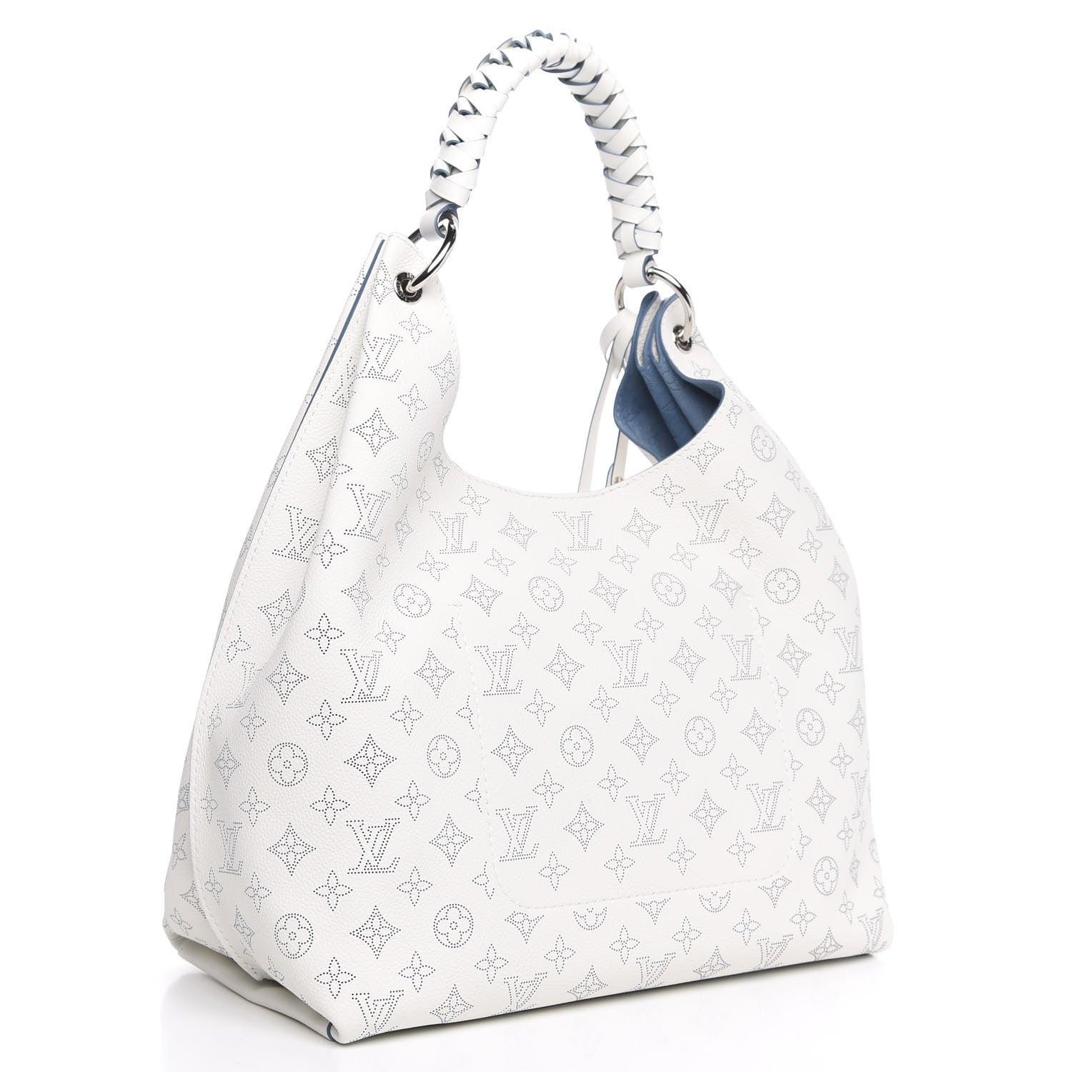Louis Vuitton Mahina Carmel Hobo Snow 3 of 8
