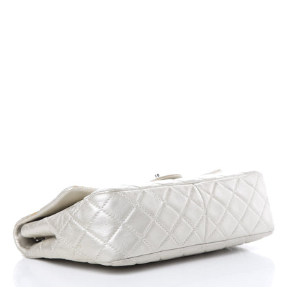Chanel Metallic Lambskin Quilted Jumbo Single Flap Silver 4 of 16