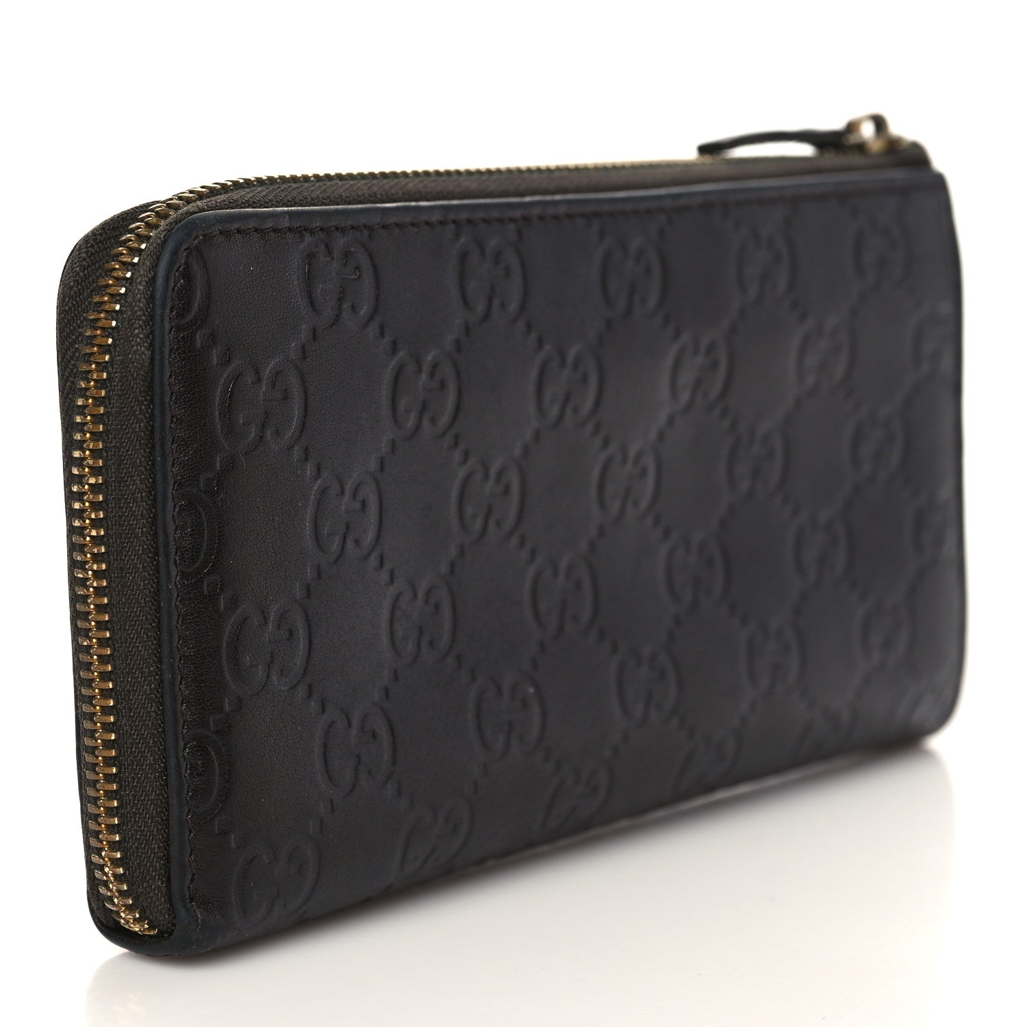 Gucci Guccissima Vitello Tender Donna Long Wallet Testa di Moro 3 of 6