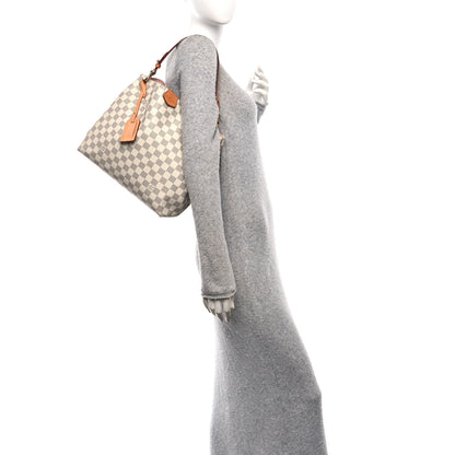 Louis Vuitton Damier Azur Graceful PM Rose Ballerine 2 of 10