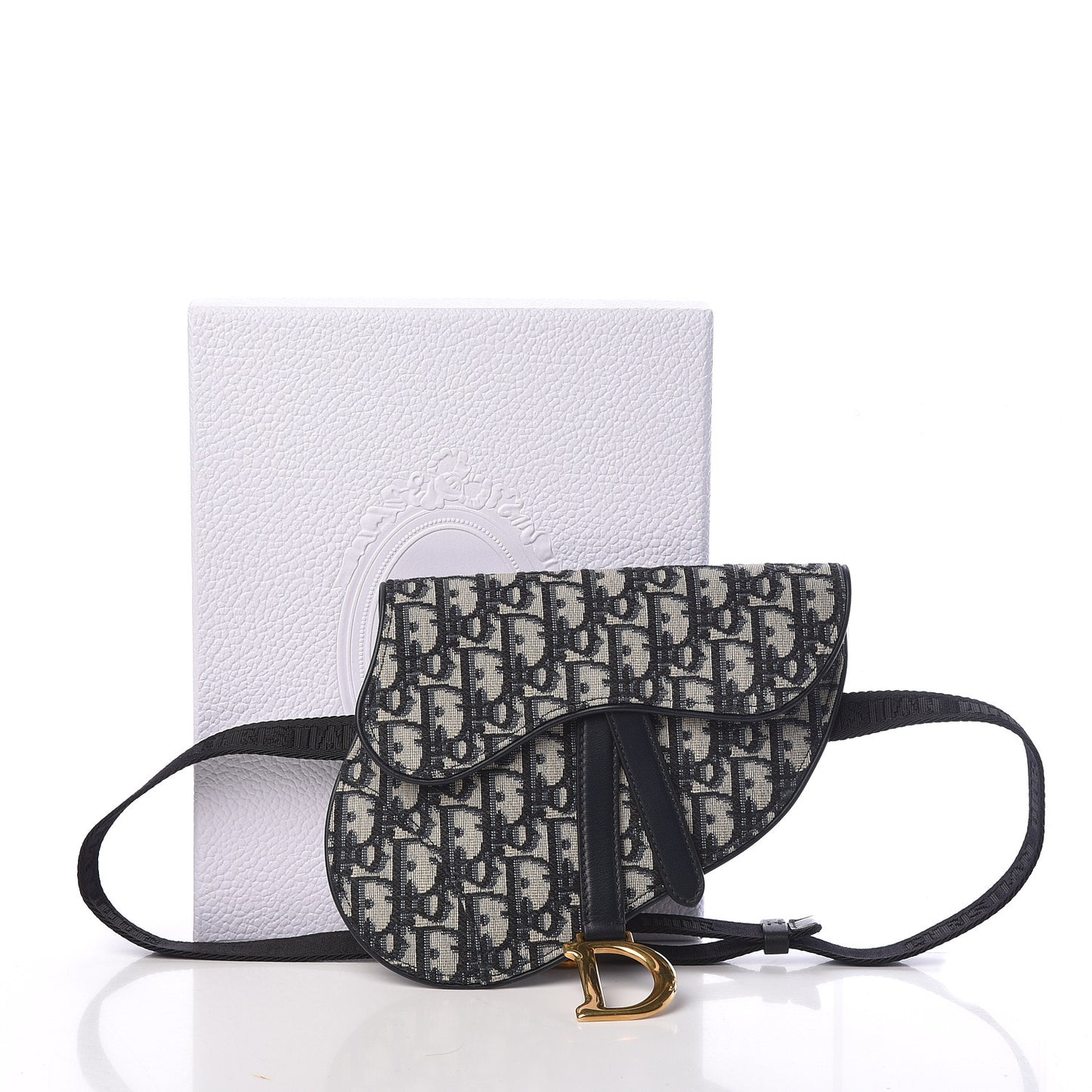 Oblique Saddle Belt Bag Blue