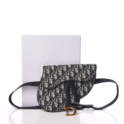 Christian Dior Oblique Saddle Belt Bag Blue 8 of 8
