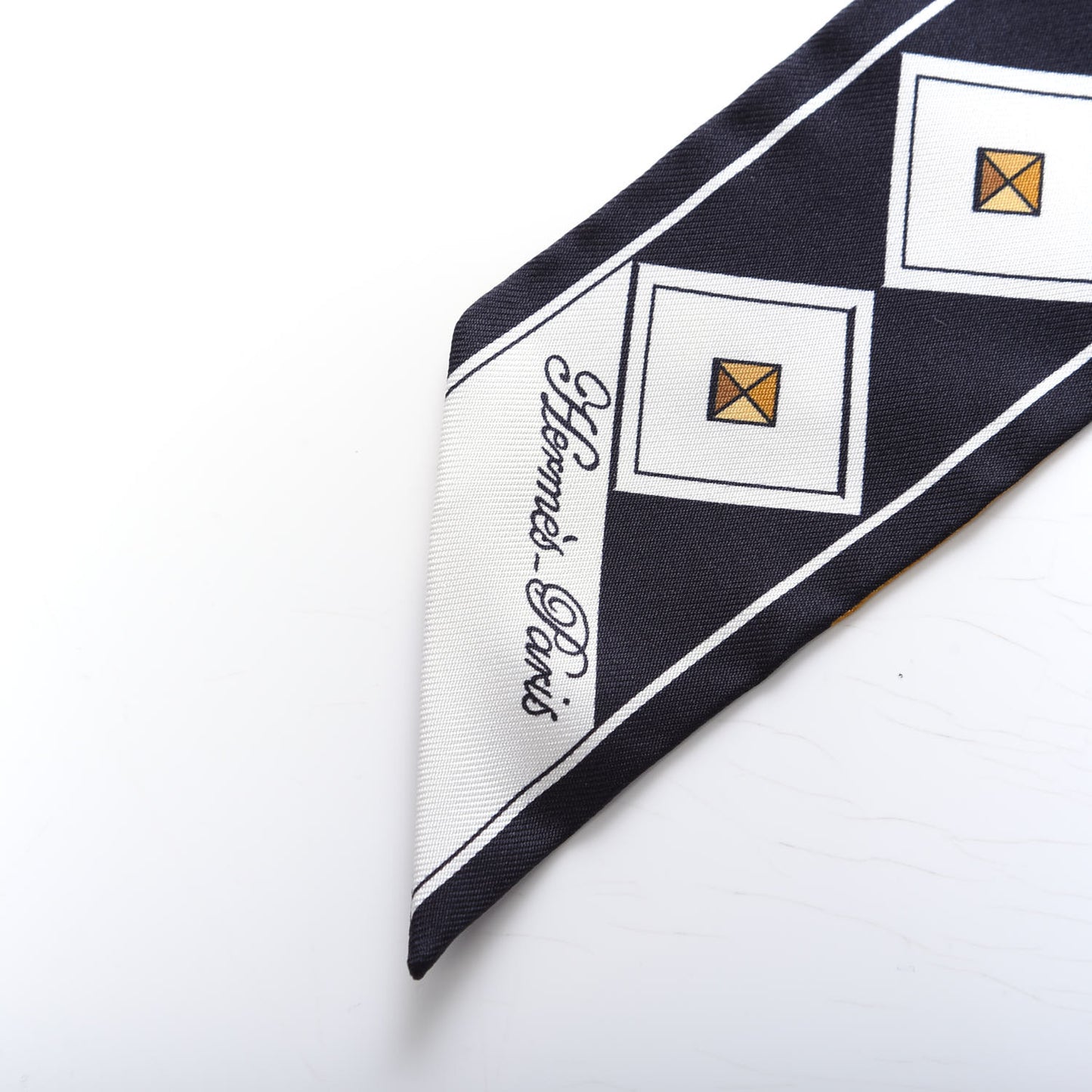 Silk Colliers Et Chiens Twilly Black Gold White