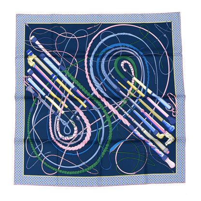 Hermes Silk Fouets et Badines Scarf 90 1 of 5