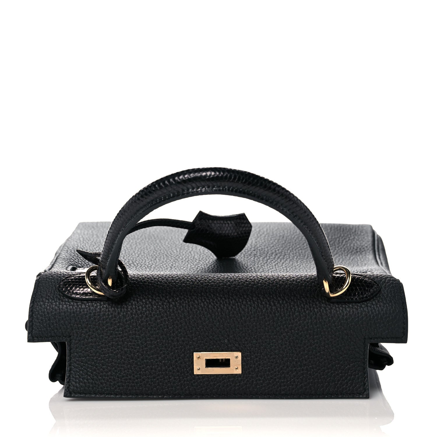Hermes Togo Lizard Kelly Retourne Touch 25 Black 18 of 38