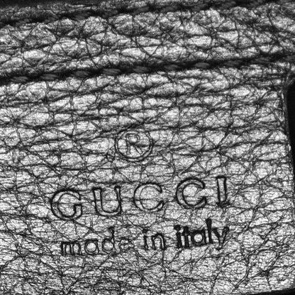Gucci Pebbled Calfskin Large New Jackie Shoulder Bag Black 6 of 9