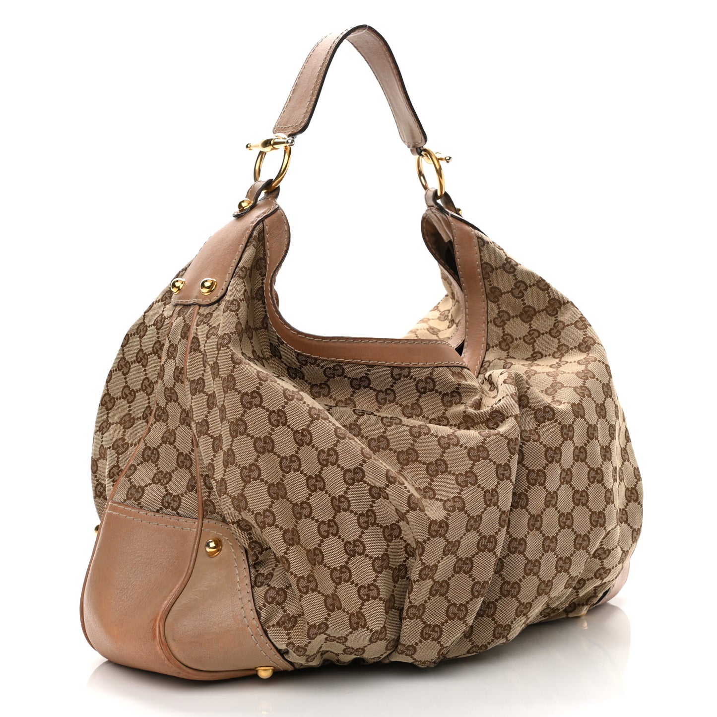 Monogram Hobo Beige