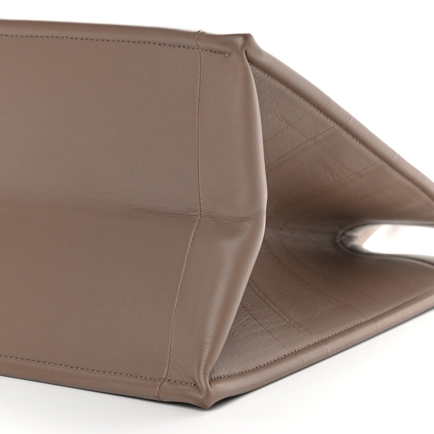Christian Dior Calfskin Embossed Medium Book Tote Warm Taupe 8 of 9