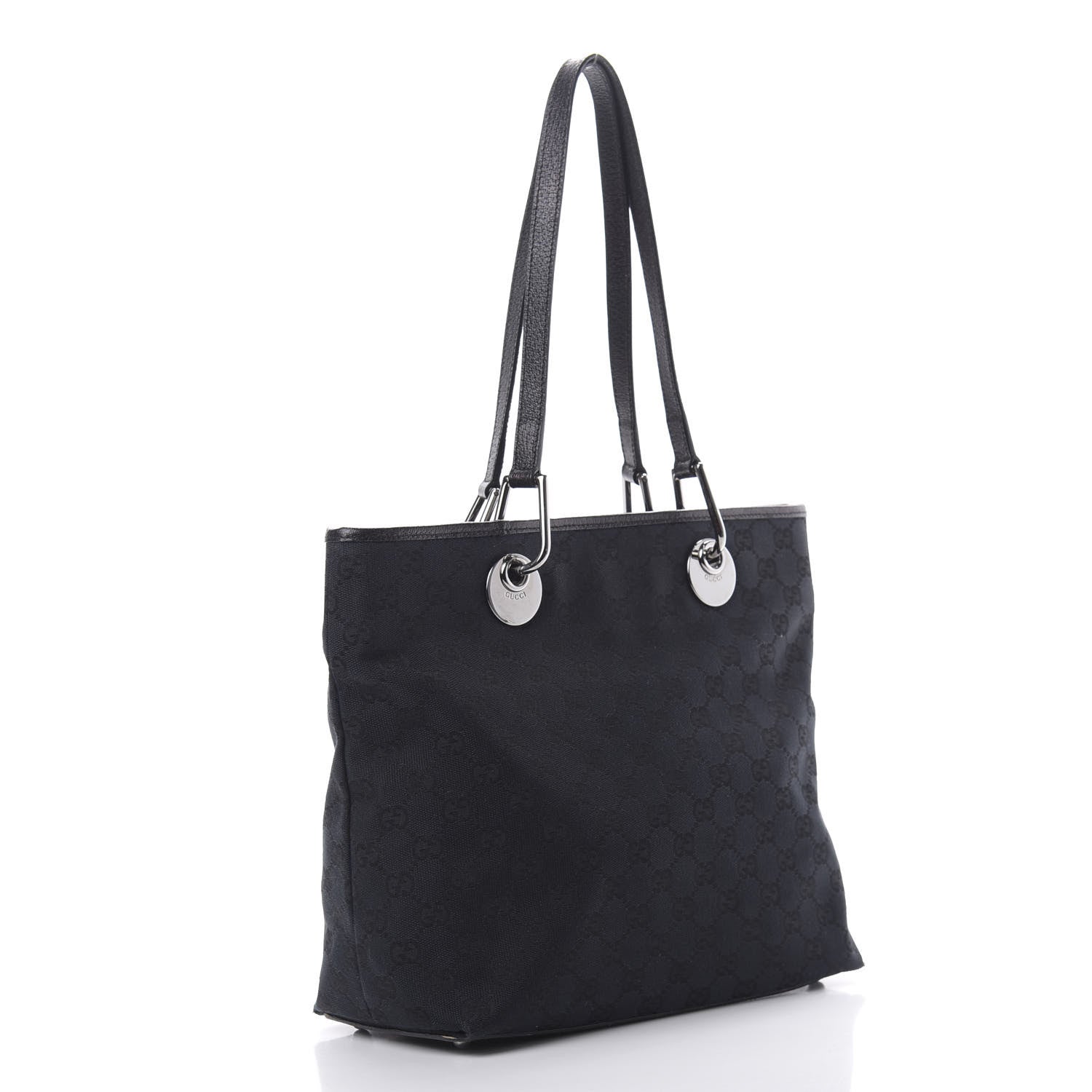 Gucci Monogram Eclipse Tote Black 3 of 13