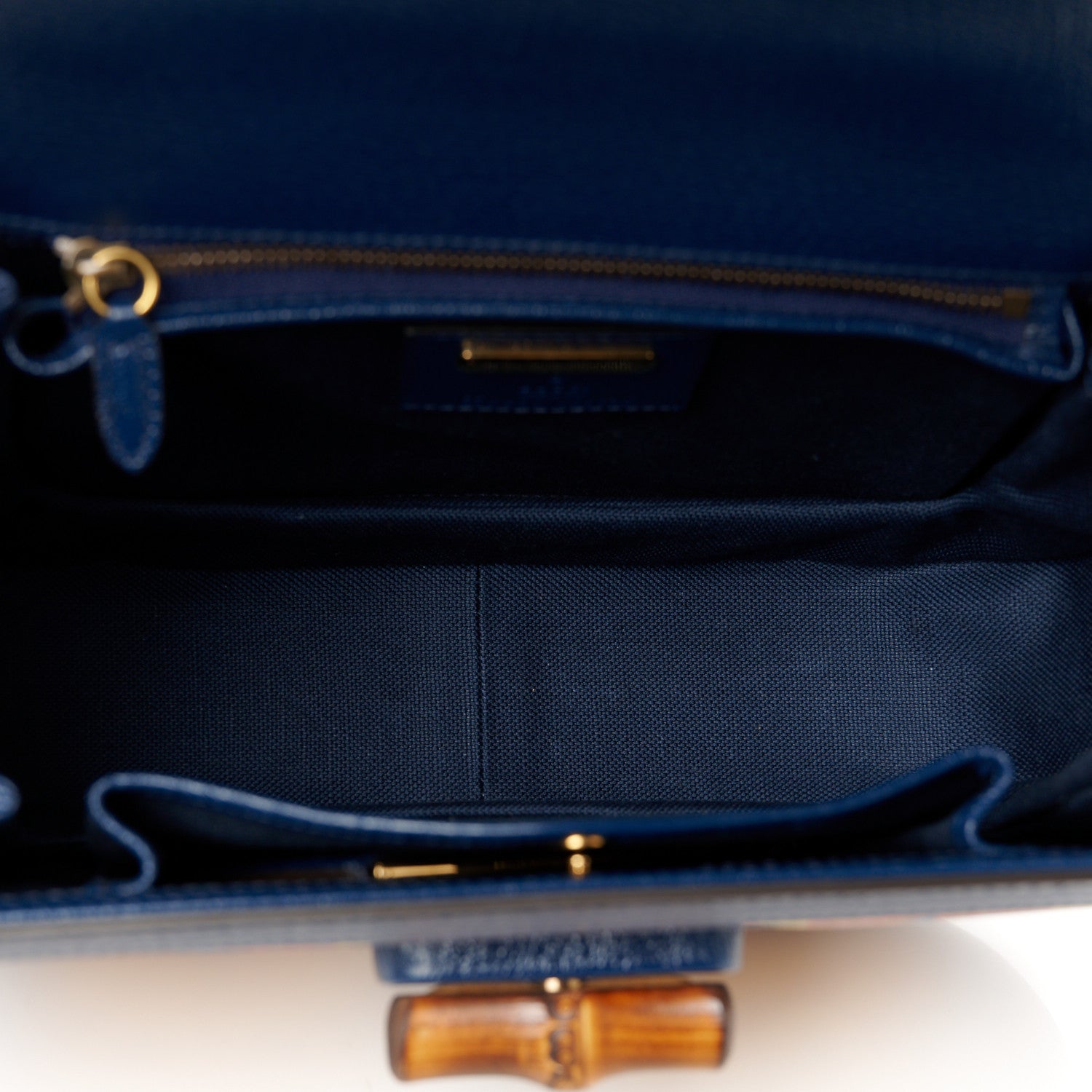 Gucci Calfskin Kaleidoscope Medium Bamboo 1947 Top Handle Bag Blue Orange Multicolor Blue Agata 6 of 10