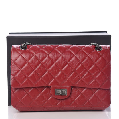 Chanel Aged Calfskin Quilted 2.55 Reissue 226 Flap Dark Red 13 of 13