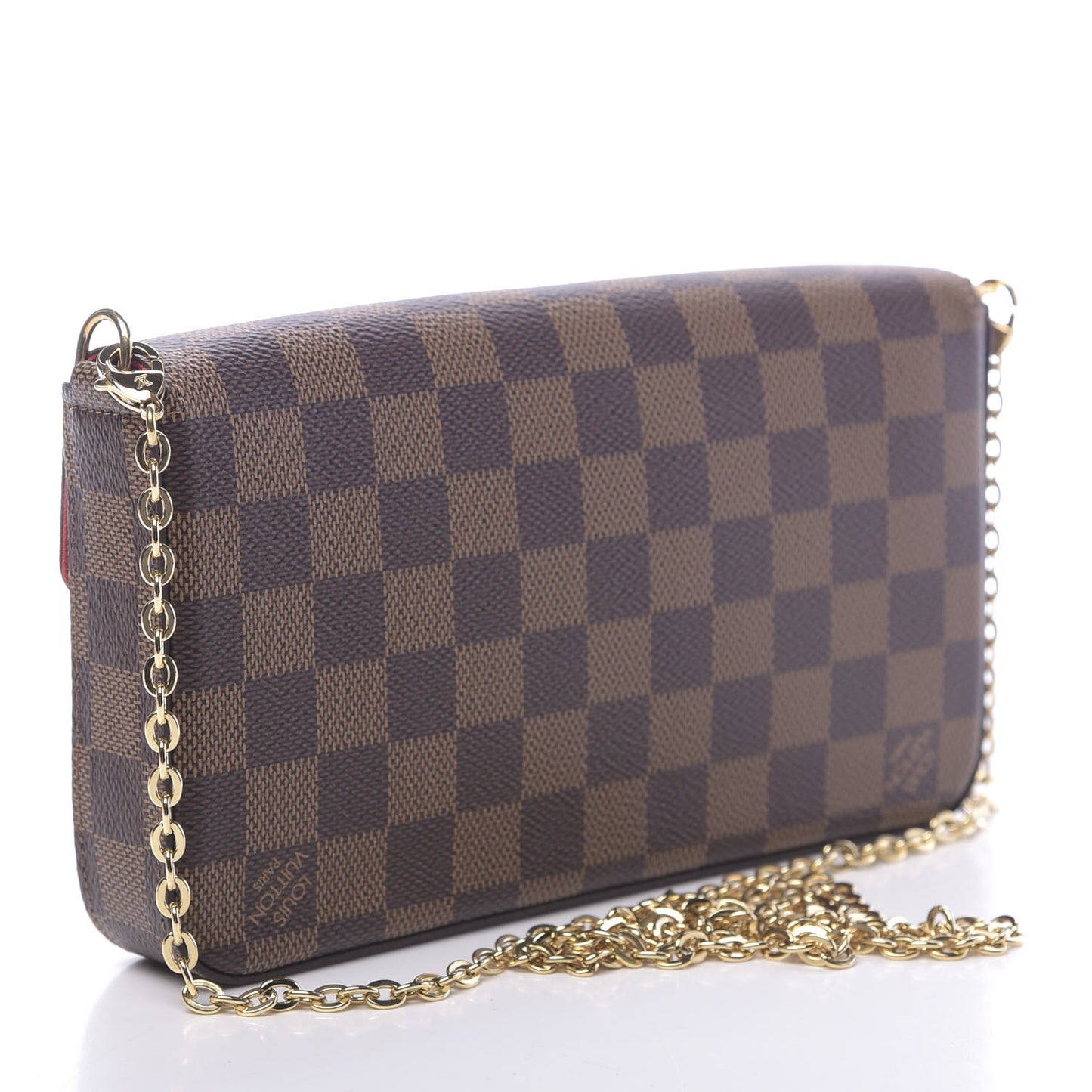 Damier Ebene Pochette Felicie Chain Wallet