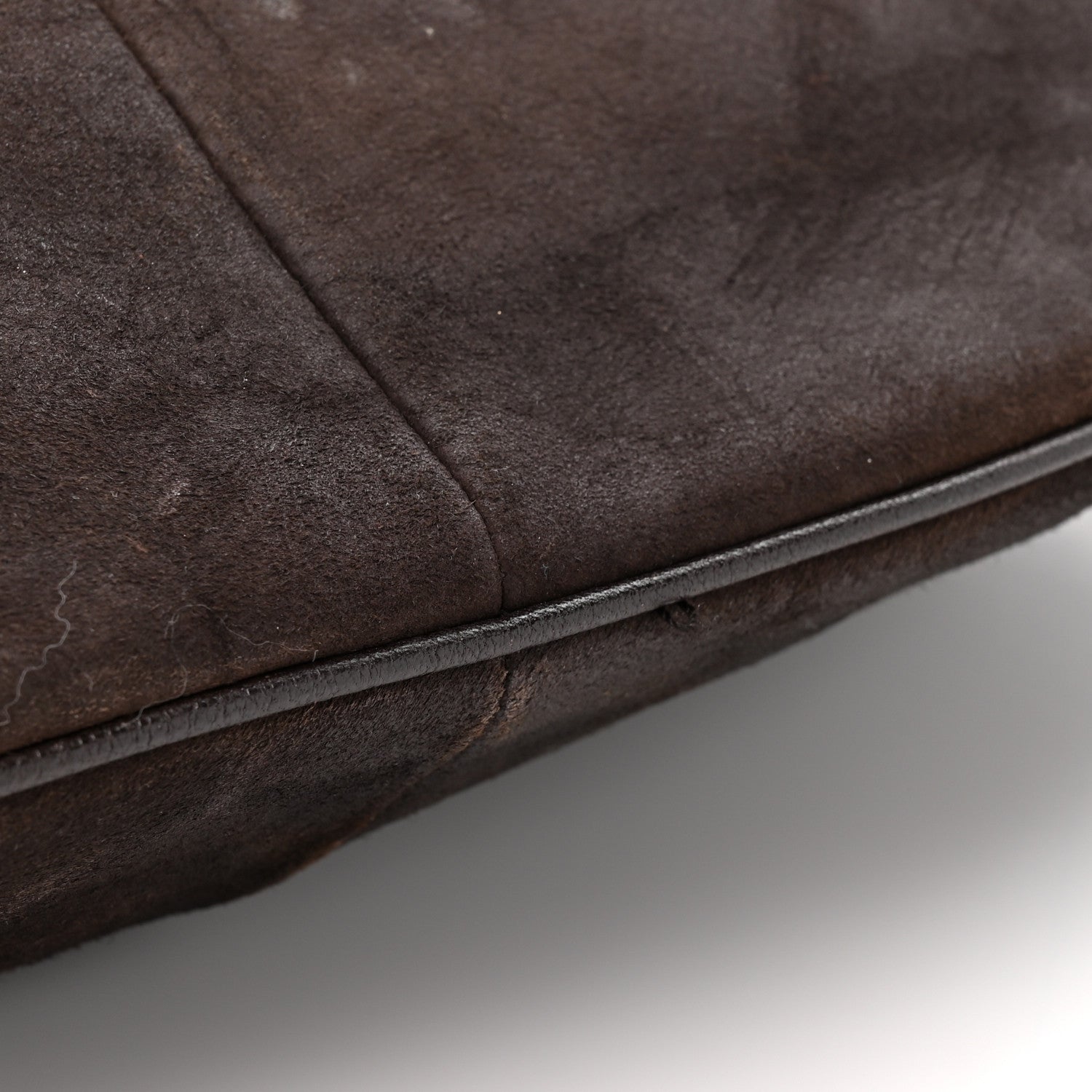 Saint Laurent Suede Mombasa Hobo Brown 11 of 12
