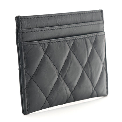 Chanel Aged Calfskin Quilted Reissue Card Holder So Black 3 of 9