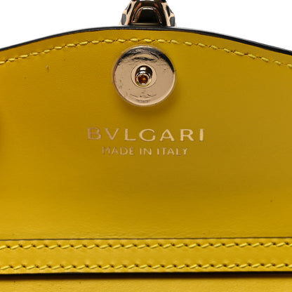Bulgari Calfskin Serpenti Forever Miniature Bag Charm Yellow 6 of 8