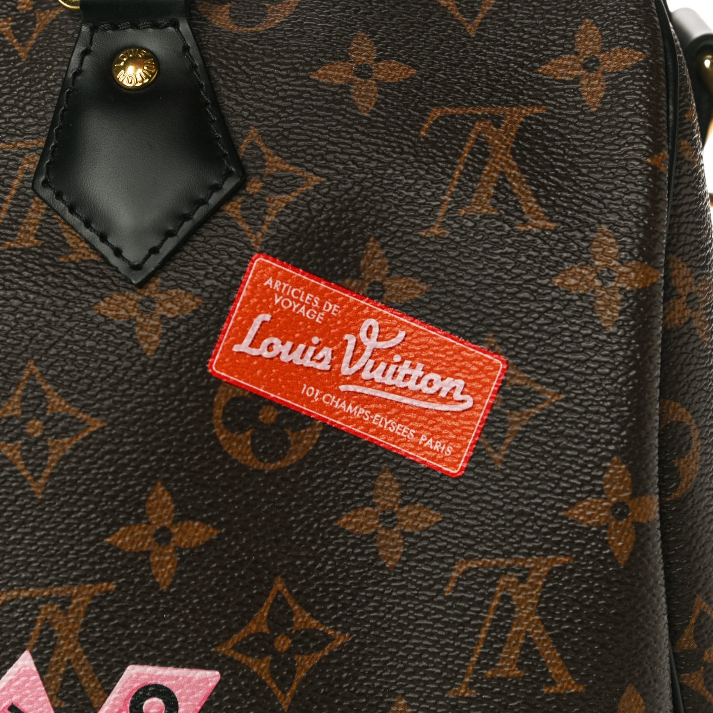 Monogram My World Tour Speedy Bandouliere 30 Black