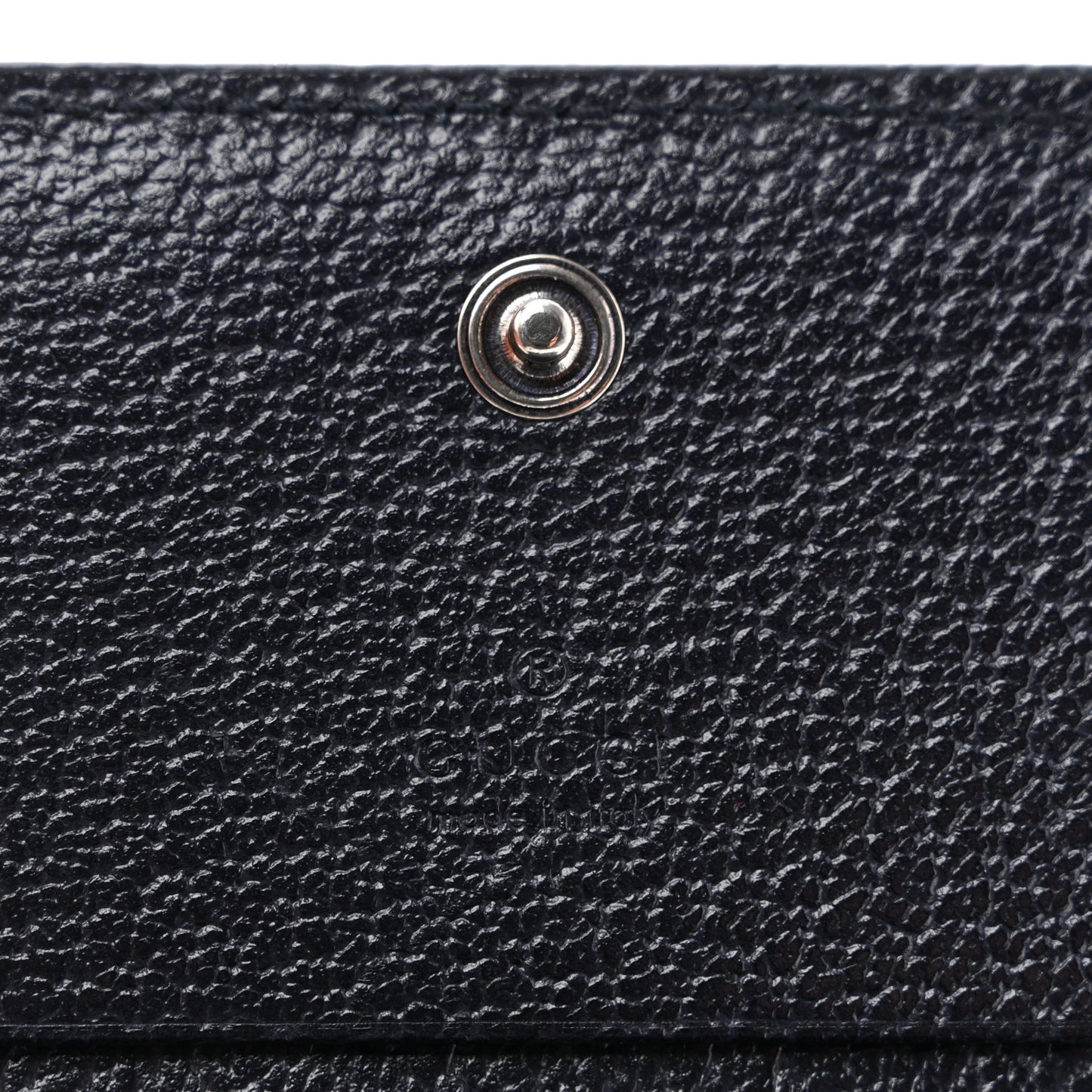 GG Supreme Monogram Textured Dollar Calfskin Web Ophidia Card Case Beige Blue