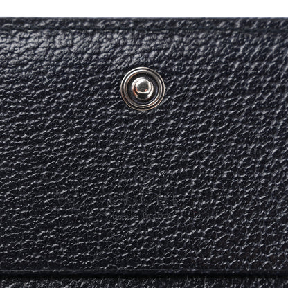 Gucci GG Supreme Monogram Textured Dollar Calfskin Web Ophidia Card Case Beige Blue 6 of 8
