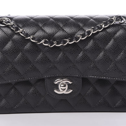 Chanel Caviar Quilted Medium Double Flap Black 7 of 13