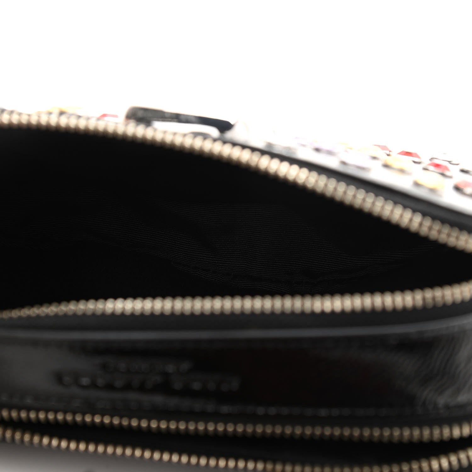 Marc Jacobs Patent Crystal Embellished Snapshot Camera Bag Black 6 of 14