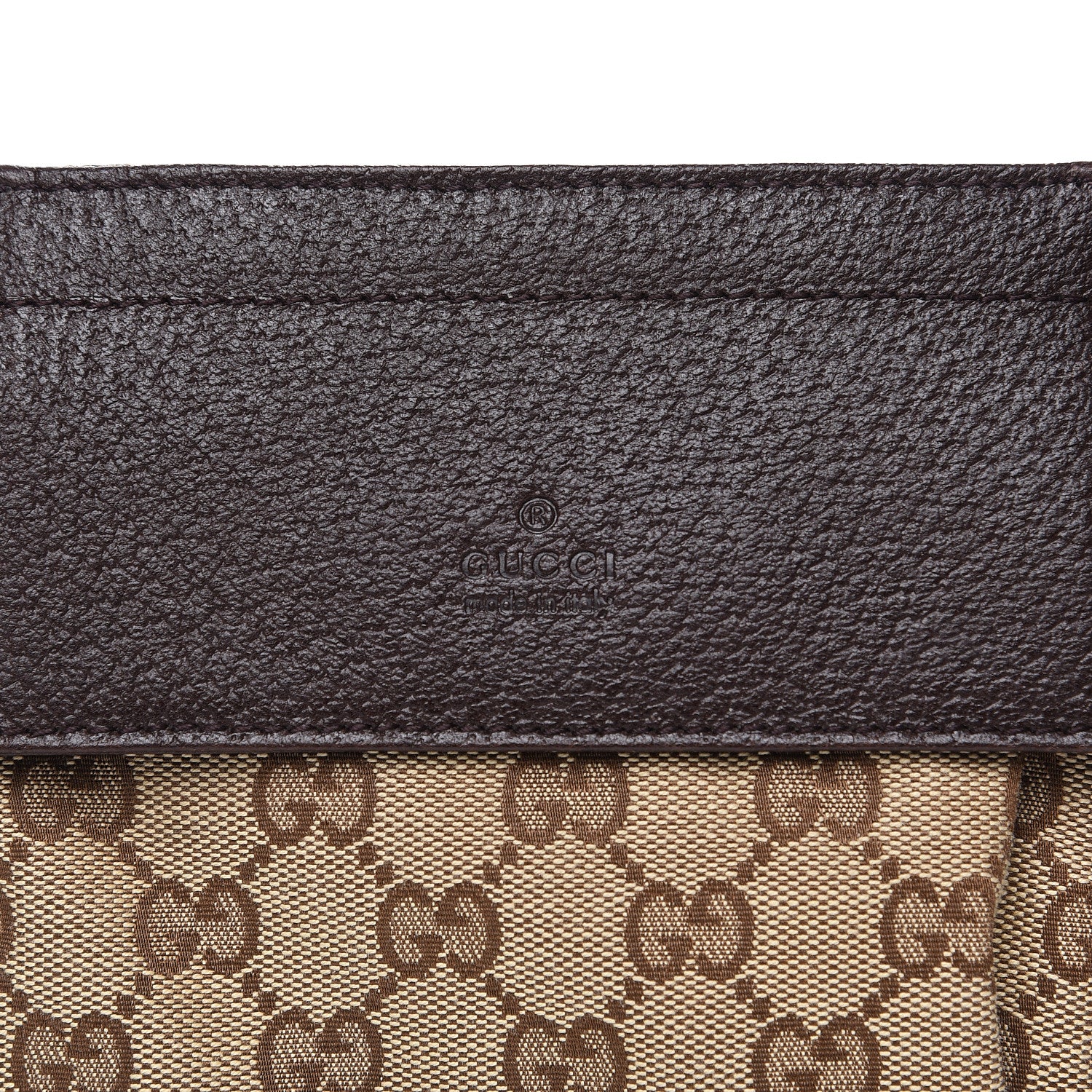 Gucci GG Monogram Web Double Pocket Belt Bag Dark Brown 5 of 7
