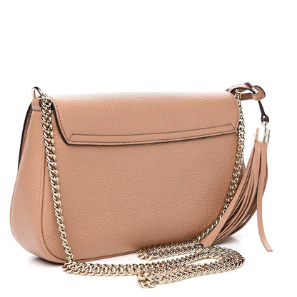 Gucci Pebbled Calfskin Medium Soho Flap Crossbody Camelia 2 of 9
