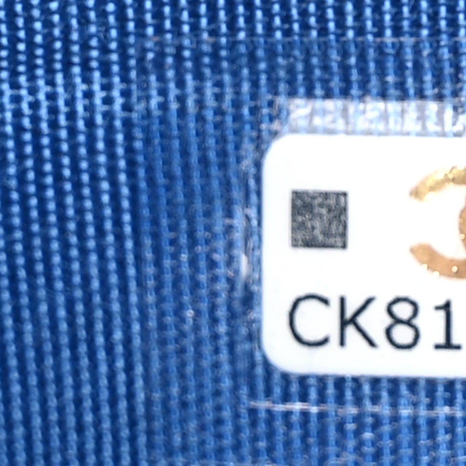 Chanel Caviar Quilted Studded CC Card Holder Blue 8 of 9