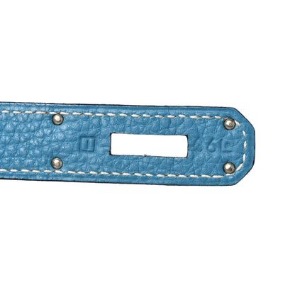 Hermes Togo Kelly Retourne 32 Blue Jean 8 of 16