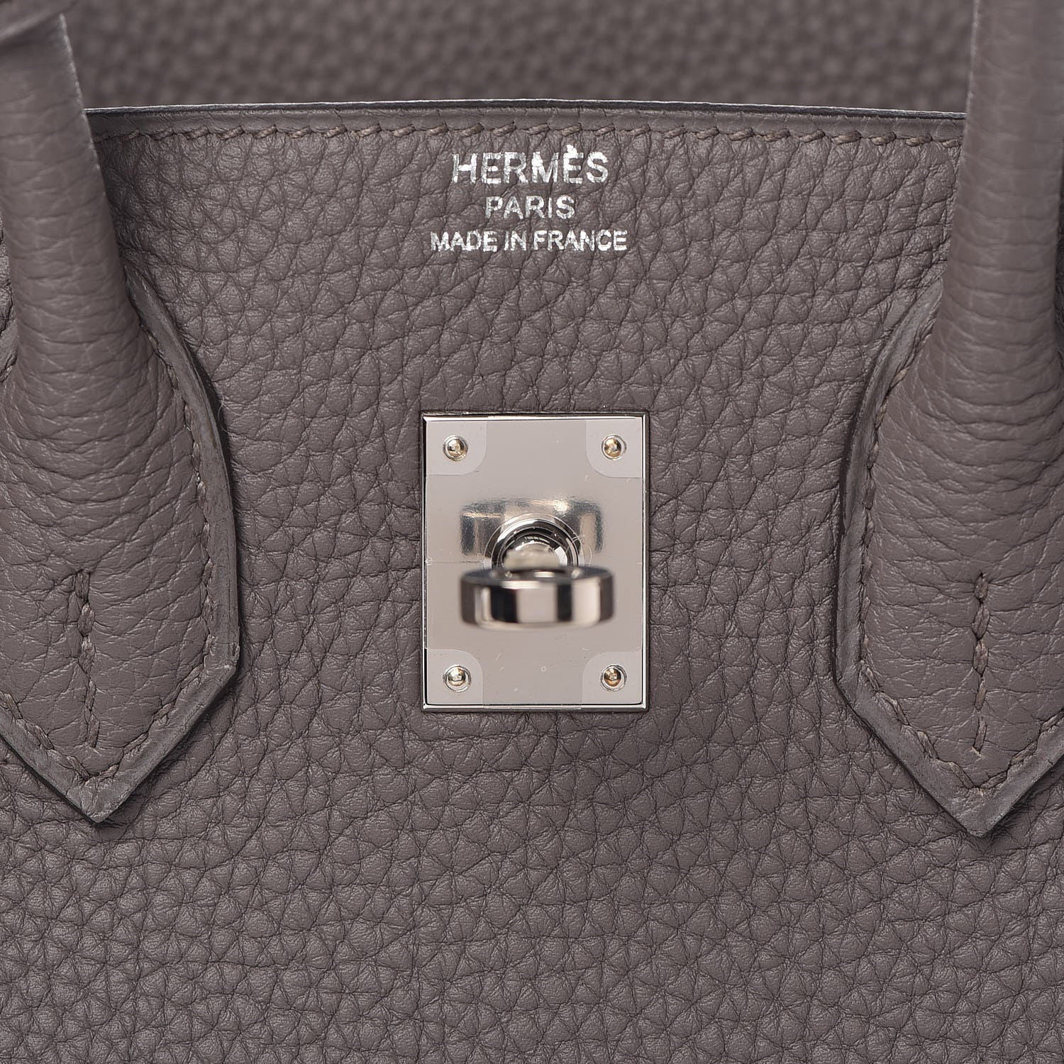 Hermes Togo Birkin 25 Etain 25 of 37