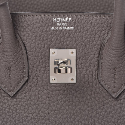 Hermes Togo Birkin 25 Etain 25 of 37