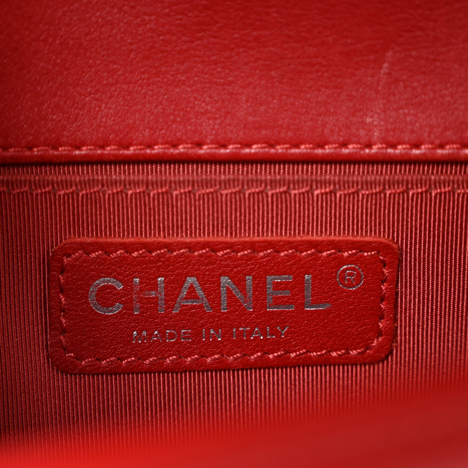 Chanel Calfskin Quilted Small Boy Flap Red 6 of 14