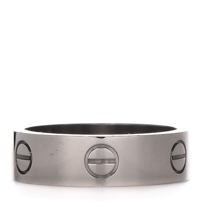 Cartier 18K White Gold 6mm LOVE Ring 58 8.25 1 of 5