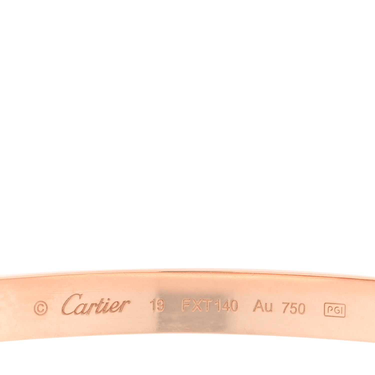 Cartier 18K Pink Gold LOVE Bracelet 19 7 of 7
