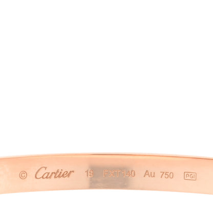 Cartier 18K Pink Gold LOVE Bracelet 19 7 of 7