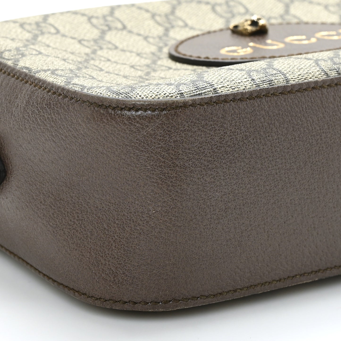GG Supreme Monogram Web Neo Vintage Shoulder Bag Beige New Acero Crop