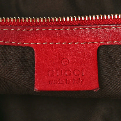 Gucci Calfskin Medium Horsebit Chain Hobo Red 6 of 15