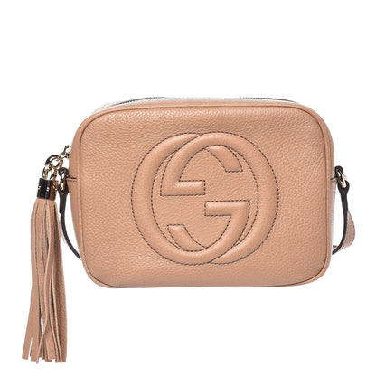 Gucci Pebbled Calfskin Small Soho Disco Bag Camelia 1 of 10