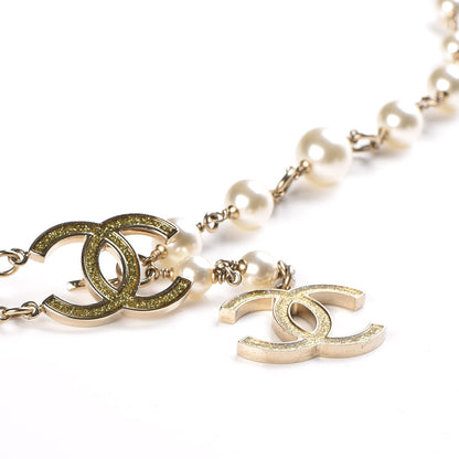 Chanel Pearl Charm Coco CC Belt Gold 7 of 10