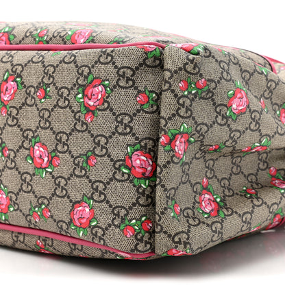 Gucci GG Supreme Monogram Rose Bud Diaper Bag Pink 10 of 16