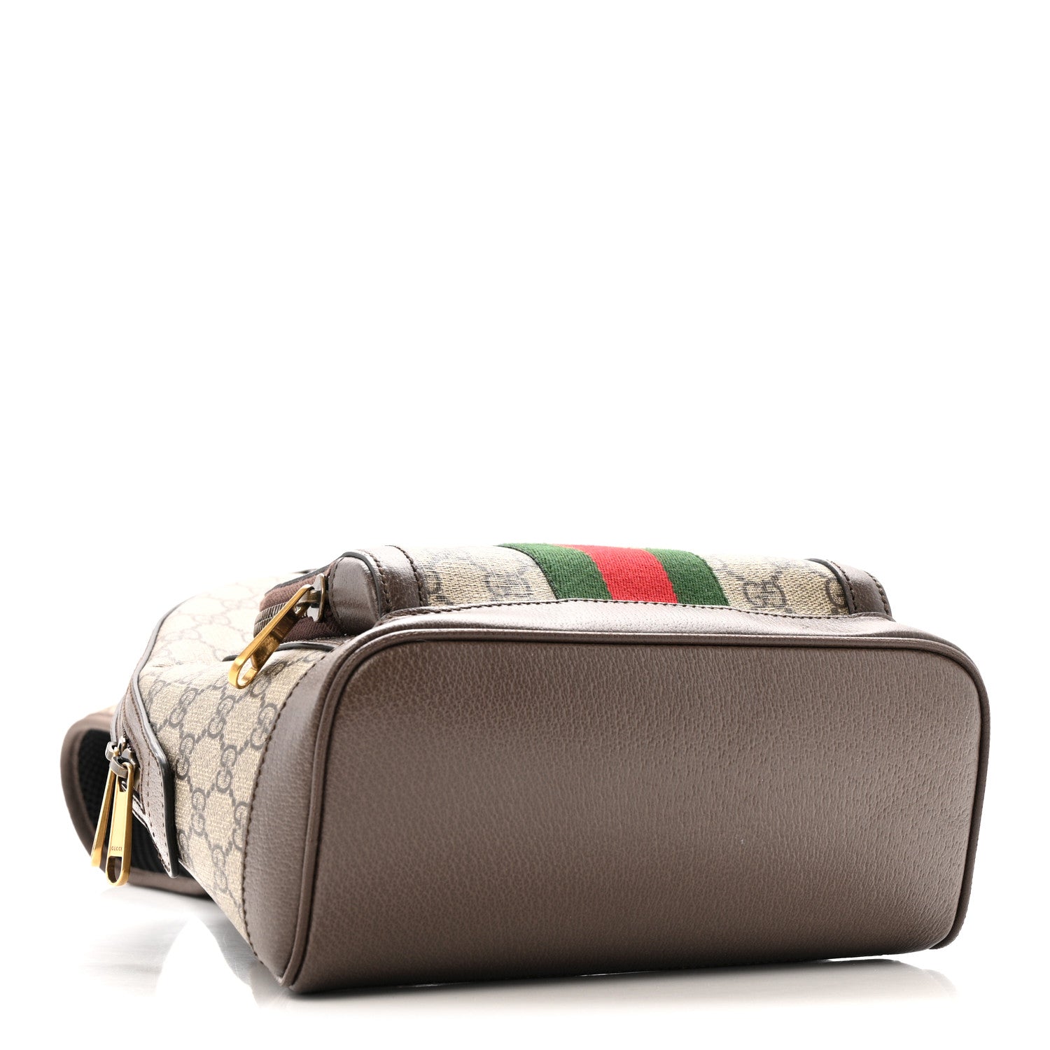 Gucci GG Supreme Monogram Calfskin Web Small Ophidia Day BackpacK Beige Ebony New Acero 4 of 12